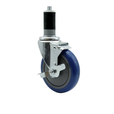 Service Caster Assure Parts 190STCASTB Replacement Caster with Brake ASS-SCC-EX20S514-PPUB-BLUE-TLB-112
